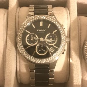 DKNY Metal and Ceramic Watch